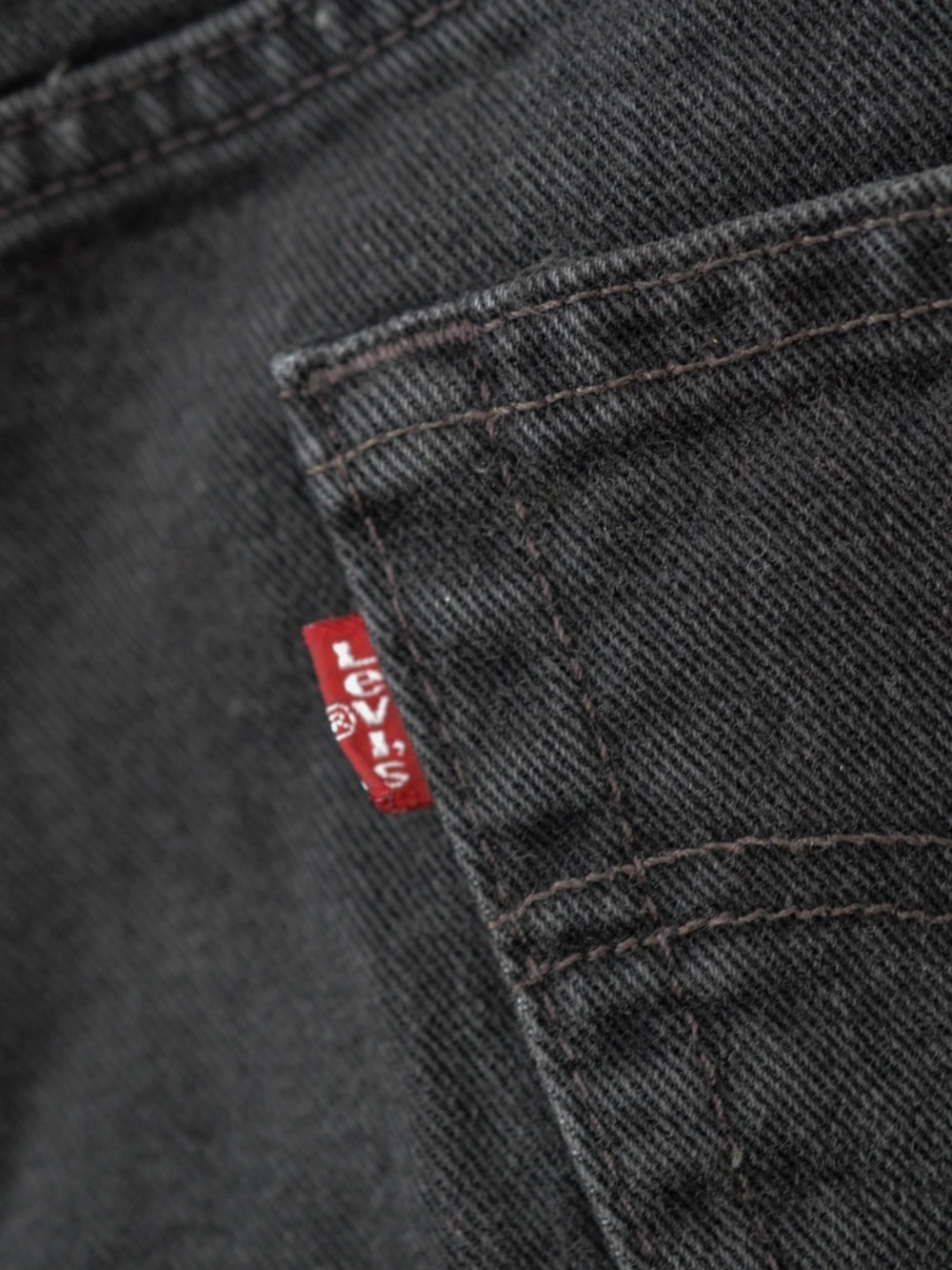 Vintage Levis 550 Relaxed Fit Tapered Leg Black Jeans 30" Waist Made in USA